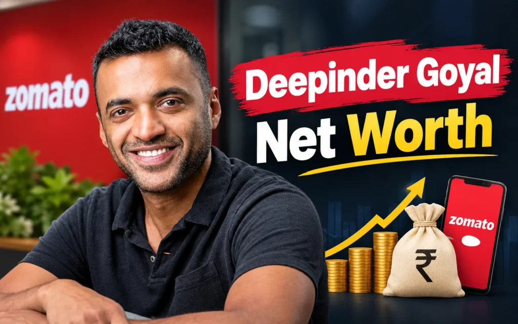 Deepinder Goyal Bio, Career Highlights & Net Worth (2026) Deepinder Goyal Net Worth